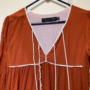 Christy dawn Paloma dress burnt orange